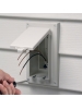 Arlington DBVR131WGC - Low Profile InBox for Retrofit Siding Construction (Vertical) - 1-Gang - Vertical Mount - Weatherproof Cover - White